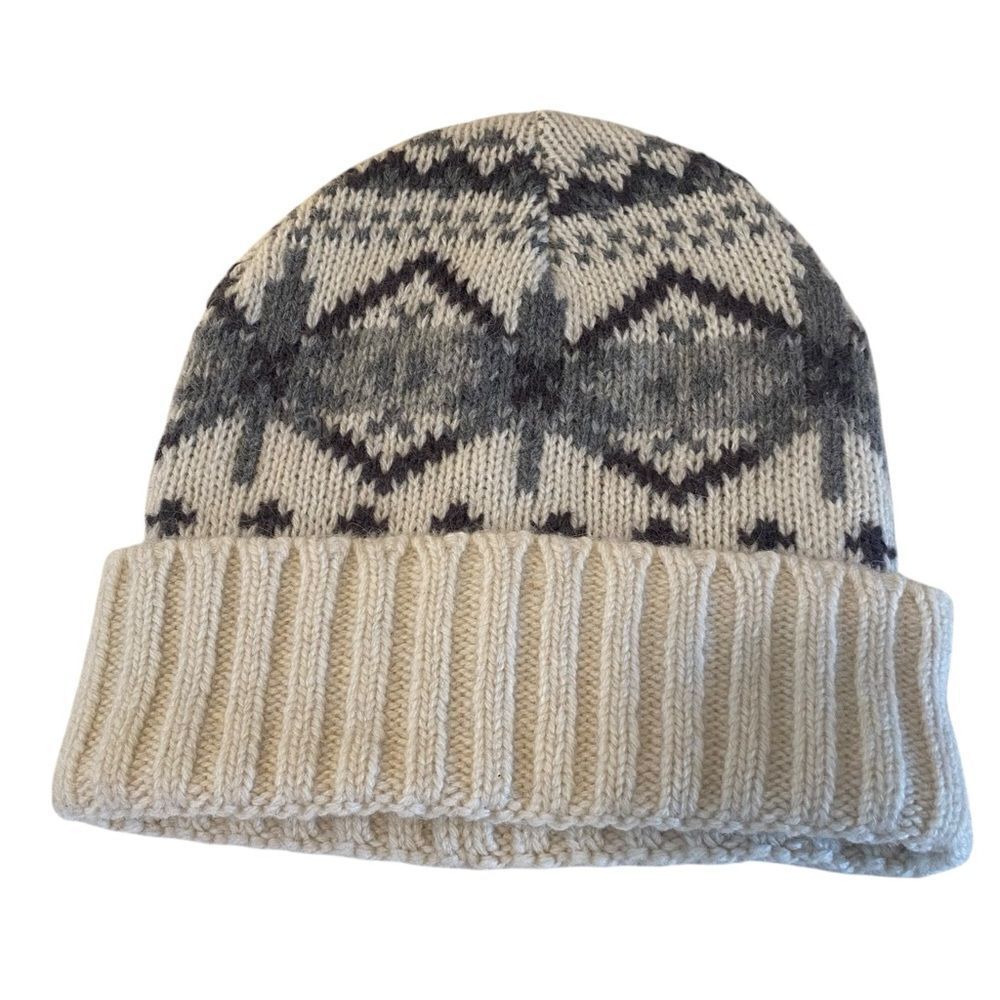 Cloud Dancer Gray & Winter White Unisex Beanie.
